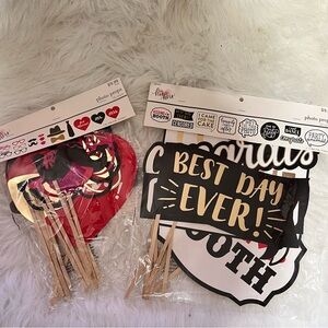 Wedding Photo Booth Props Bundle - 25 Props Photo Booth Prop Kit Engagement Fun
